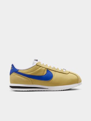 Nike Women s Cortez Yellow Blue Sneaker Bash