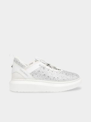 Women's Steve Madden White Gameday-R Athletic Sneakers