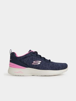 Women's Skechers Skech-Air Dynamight Navy/Pink Sneaker