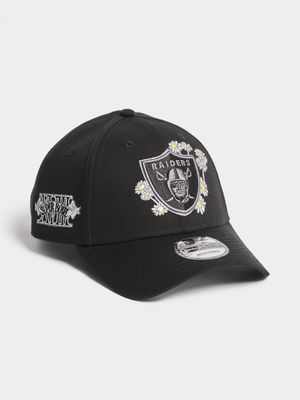 New Era Unisex 9FORTY Raider Flower Icon Black Cap