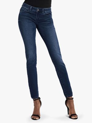 Women's Guess Blue Power Skinny Low Rise Jeans