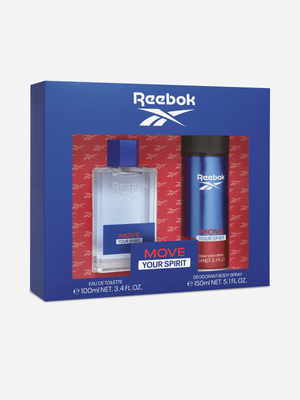 Reebok Move Your Spirit Eau De Toilette Gift Set