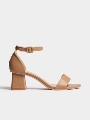 Jet Women's Nude Mid Block Heels