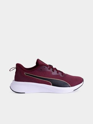 Womens Puma Flyer Lite Plum/Gold Sneaker