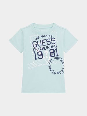 Younger Boy's Guess Blue T-Shirt