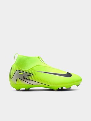 Junior Nike Zoom Superfly 10 Academy FG/MG Volt Boots