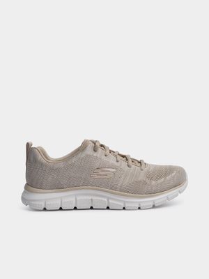 Women's Skechers Track Beige Sneaker