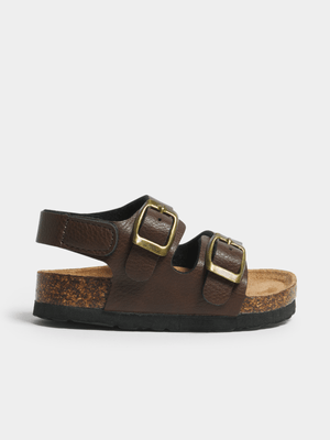 Jet Toddler Boys Brown Strapped Sandals