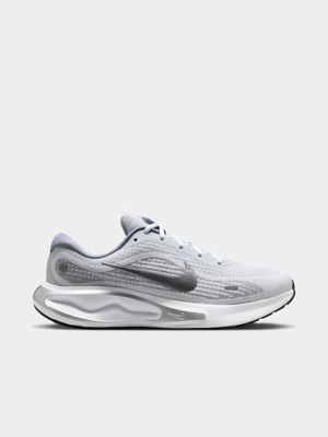 Mens Nike Journey Run White/Silver Running Shoes