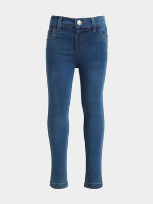 Jet Younger Girls Mid Wash Blue Jeans