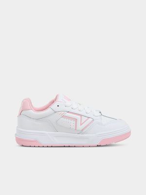 Vans Women's Upland White/Pink Sneaker