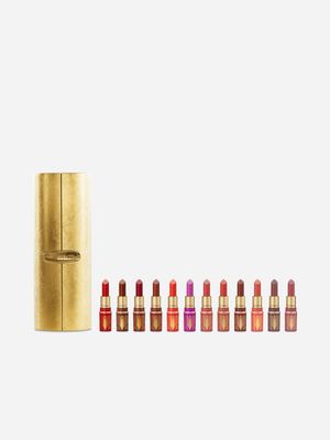 MAC Golden Girls Mini Lustreglass Lipstick Vault x 12 Gift Set