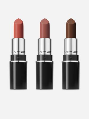 MAC Everyday Luxury Mini Lustreglass Lipstick Trio: Neutral Gift Set