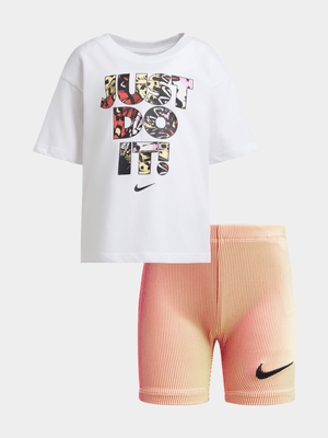 Girls Toddler Nike Meta-Morph Bike Short Set