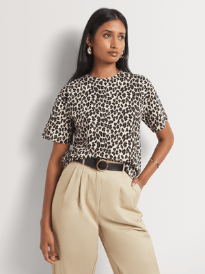 Cotton Animal Print T-Shirt