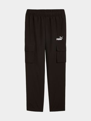 Mens Puma Power Black Woven Cargo Pants