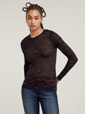 G-Star Women's Fine Lace AOP Slim Top