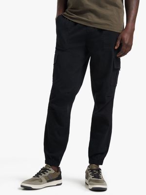 Men's Black Utility Joggers