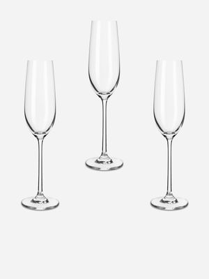 Leela Crystal Champagne Glasses 4 Pack 250ml