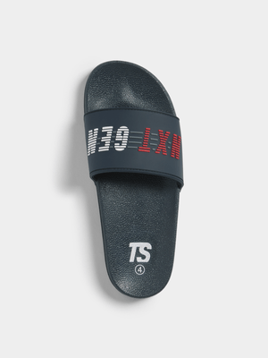 Junior Grade-School TS Next Gen Navy/Red Slides