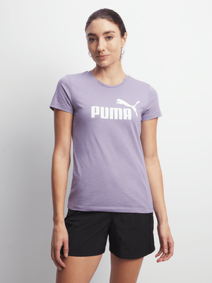 Women's Puma Essential Logo Purple Tee