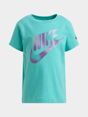 Girls Toddler Nike Printed Club Graphic Green Tee