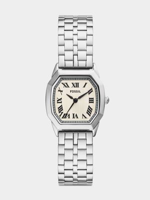 Fossil Harlowe Cream Dial Stainless Steel Bracelet Watch