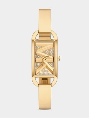 Michael Kors MK Empire Gold Plated Bangle Bracelet Watch