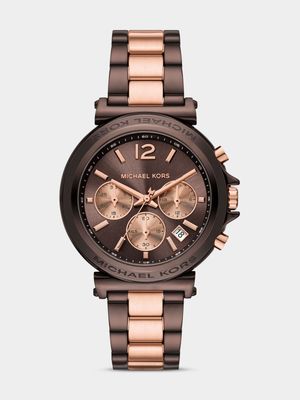 Michael Kors Maren Two-Tone Chronograph Bracelet Watch