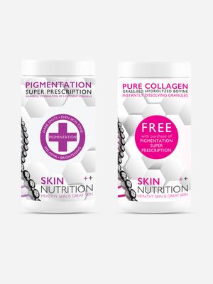 Skin Nutrition Pigmentation Super Prescription Capsules with FREE Collagen Combo