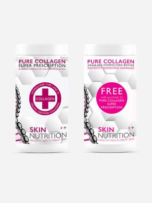 Skin Nutrition Pure Collagen Super Prescription Capsules with FREE Collagen Granules Combo