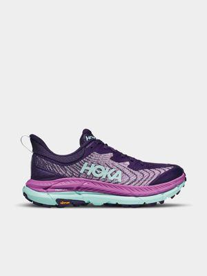 Womens Hoka Mafate Speed 4 Night Sky/Orchid Flower Trail Running