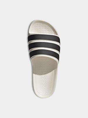 Womens adidas Adilette Flow Off White/Black Slides