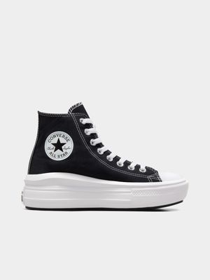 Womens Converse Chuck Taylor All Star Move Black/Ivory/White Platform Sneakers