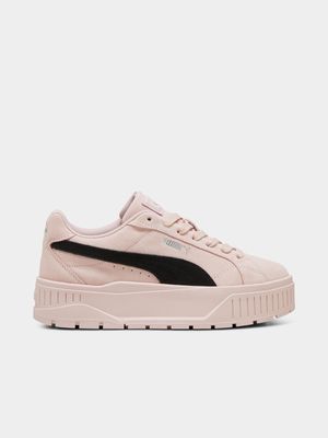 Womens Puma Karmen II Mauve/Black/Silver Platform Sneakers