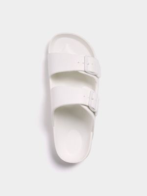 Womens TS 2 Strap White Slides