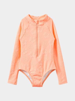 Cotton On Kids GIRL Orange Lydia One Piece Swimsuit