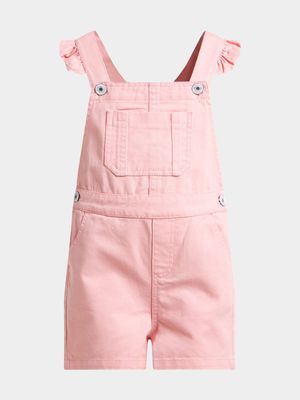 Younger Girl's Pink Dungaree