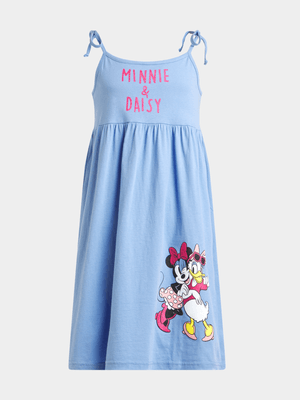 Jet Younger Girls Blue Minnie & Daisy Dress