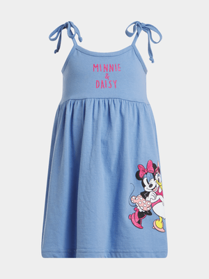 Jet Younger Girls Blue Minnie & Daisy Dress