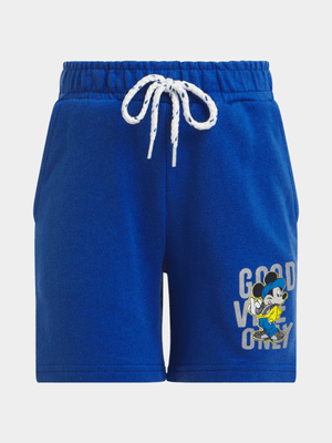 Jet Younger Boys Blue Mickey Mouse Fleece Shorts