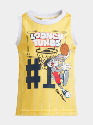 Jet Younger Boys Yellow Bugs Bunny Baseball Vest