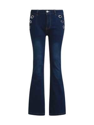 Jet Younger Girls Blue Flare Jeans