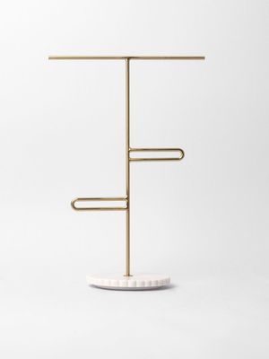 Marble & Metal Jewellery Stand