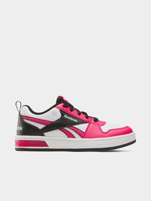 Junior Pre-School Reebok Royal Prime Step N' Flash White/Pink/Black Sneakers