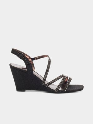 Women's Butterfly Feet Black Crysta 2 Wedges