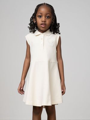 Girl's Polo Stone Kerry Crested Dress