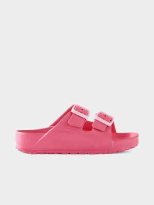 Cotton On Kids Pink Twin Strap Slides