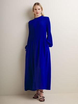 Women's Iconography Plissé Maxi Dress