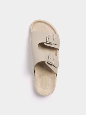 Men's Markham Double Buckle Natural Mule Sandal